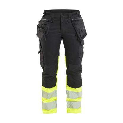 Blåkläder 7030 dame high vis buks stretch, sort/hi-vis gul