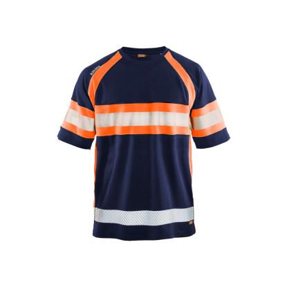 Blåkläder 3337 high vis UV t-shirt, marineblå/hi-vis orange