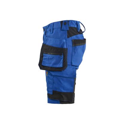 Blåkläder 7133 dame håndværker shorts med stretch, koboltblå/sort