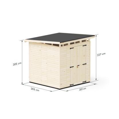 Upyard Strongbox redskabsrum XL, ubehandlet - 3,68 m²