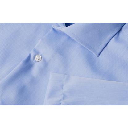 Seven Seas SS254 Fine Twill skjorte med korte ærmer, modern, lys blå
