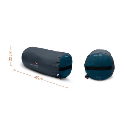 easy camp Raven I Square XL sovepose, 5°C, blå, 100 x 220 cm