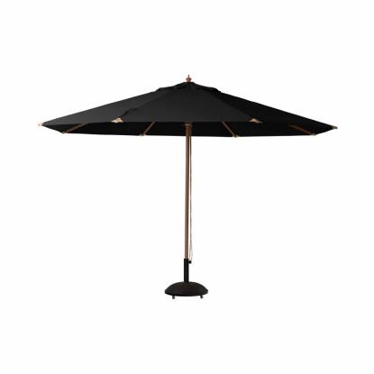 Cinas Lizzano parasol, sort, olefin, Ø4 meter