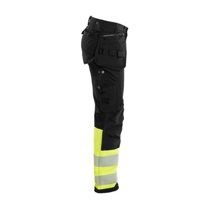 Blåkläder 1993 high vis buks 4-vejs stretch, sort/hi-vis gul