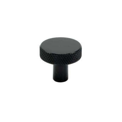 Beslag Design Flat knop, Ø26 mm, mat sort
