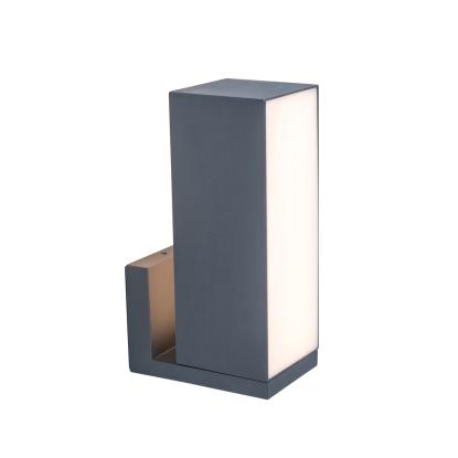 LUTEC connect CUBA udendørs LED væglampe, L25,6 cm, IP54, mørk grå