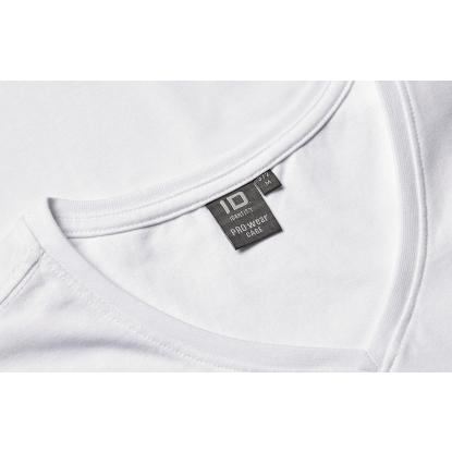 ID PRO Wear CARE 0372 T-shirt med v-hals, hvid