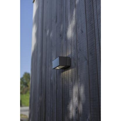 LUTEC GEMINI udendørs LED væglampe, up/down, H6,5 cm, IP54, 4000K, rustfrit stål
