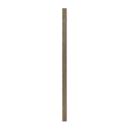 I-Wood afslutningsliste til 3-lamel akustikpanel, sort olieret, grå filt og sort kerne, egefiner, 17 x 92 mm