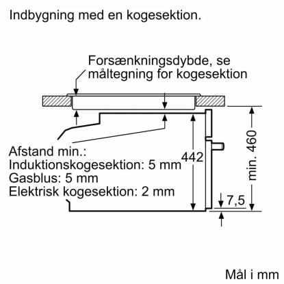 Bosch CMG7241B1 kombiovn til indbygning, 45 liter
