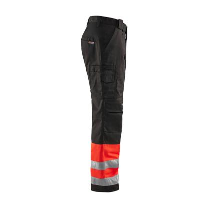 Blåkläder 1862 high vis vinter buks, hi-vis rød/sort