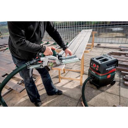 Metabo KS 18 LTX 66 BK SET håndrundsav med styreskinne, 18V, uden batteri og lader