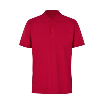 ID 0586 poloshirt, økologisk, rød