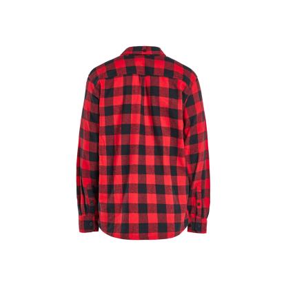 Blåkläder 3288 flannelskjorte, rød/sort