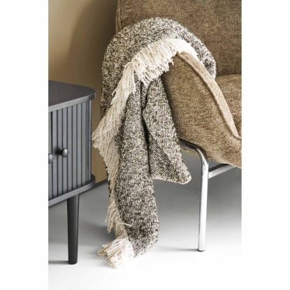 Sira plaid, beige/brun, 180 x 130 cm