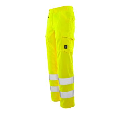 MASCOT SAFE LIGHT arbejdsbukser med lårlommer, hi-vis gul