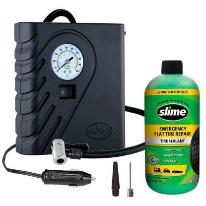 Slime dækreparationskit med kompressor, 473 ml