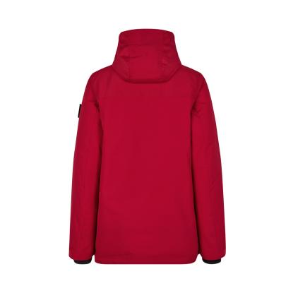ID 0843 Hooded vinterjakke, dame, rød