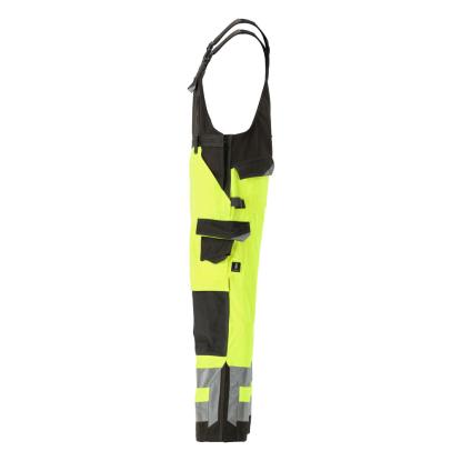MASCOT SAFE SUPREME Newcastle overall med knælommer, hi-vis gul/mørk antracit