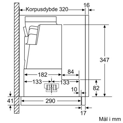 Siemens iQ300 skabsintegreret emhætte LI97RB531, sølv, 90 cm