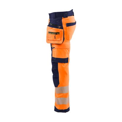 Blåkläder 1820 high vis softshell buks, hi-vis orange/marineblå