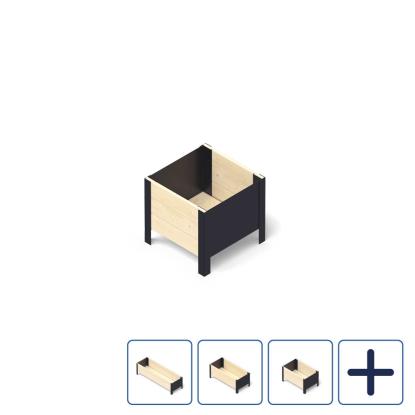 Upyard ModernBox Low højbed, natur