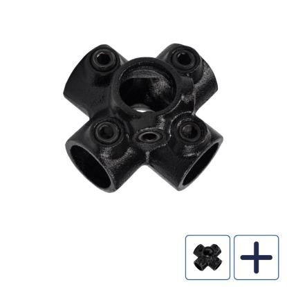 Clarrods Clamps CL158 4-vejs kryds, sort