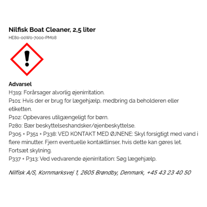 Nilfisk båd- og campingvognsrens - 2,5 liter 
