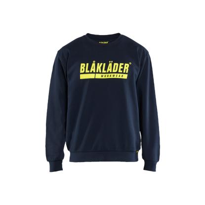 Blåkläder 3534 sweatshirt, mørk marineblå/hi-vis gul