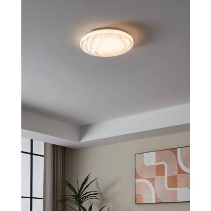 EGLO BENARIBA LED væg/loftlampe, Ø33 cm, hvid