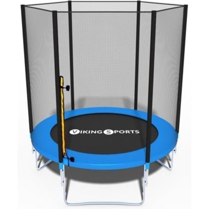 Viking Sports trampolin med net, blå, Ø183 cm, maks. 50 kg