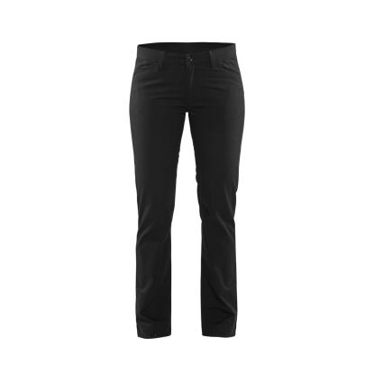 Blåkläder 7165 dame chinos stretch, sort