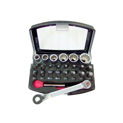 BATO SplineLock bits/topsæt, 1/4" - 25 dele