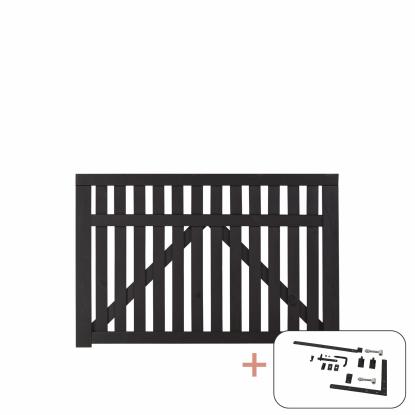 PLUS Country enkeltlåge inkl. sorte beslag, sort, 98 cm