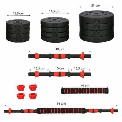 Viking Sports vægtstangs/-håndvægts sæt, justerbar - 20 kg