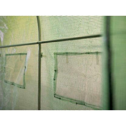 Drivhus, plast, grøn, 300 x 200 cm - 6 m²