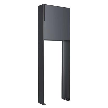 Bravios Porto postkasse med stander, antracit