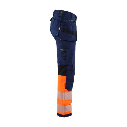 Blåkläder 7193 dame high vis buks 4-vejs stretch, marineblå/hi-vis orange