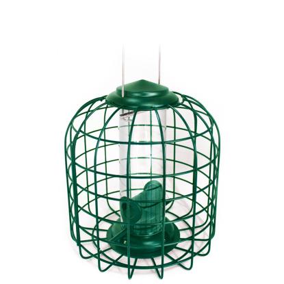 Care Bird fuglefoder automat til frø, egernsikker, grøn, Ø23 x 23 cm