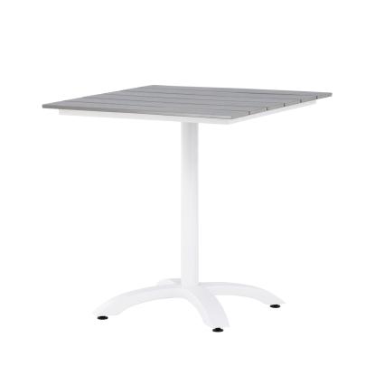 Venture Design Colorado cafébord, grå/hvid, 70 x 70 cm