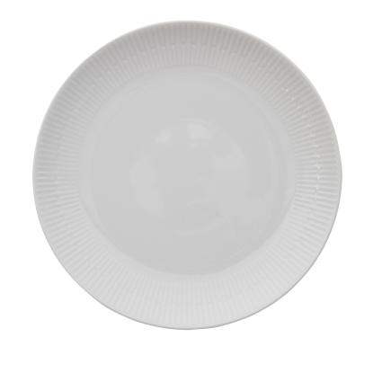 aida Relief middagstallerken, Ø27 cm, porcelæn, hvid - 4 stk.