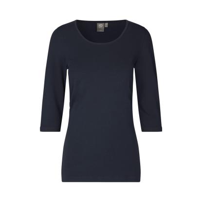 ID 0597 Stretch T-shirt med korte ærmer, dame, navy