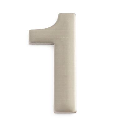 Habo husnummer 1, 50 mm, rustfrit stål