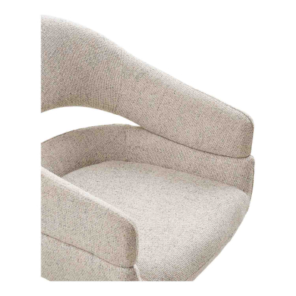 Dover spisebordsstol med drejefod, beige meleret