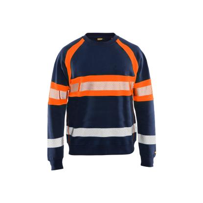 Blåkläder 3359 high vis sweatshirt, marineblå/hi-vis orange