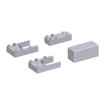 Scanbad Match afstandsstykker til udvidelsesprofil, 2 x 6 mm, krom