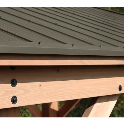 Westmann Devon pavillon, cedertræ/aluminium, 315 x 490 x 371 cm - 17,81 m²