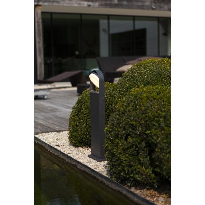 LUTEC FELE udendørs LED bedlampe, 1 lyskilde, H70 cm, IP54, mørk grå