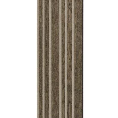 I-Wood Medio+ Mixed akustikpanel, sort olieret, beige filt og sort kerne, egefiner, 17 x 300 mm