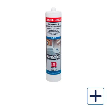 Dana Lim sanitet- og byggesilikone 577 i patron
